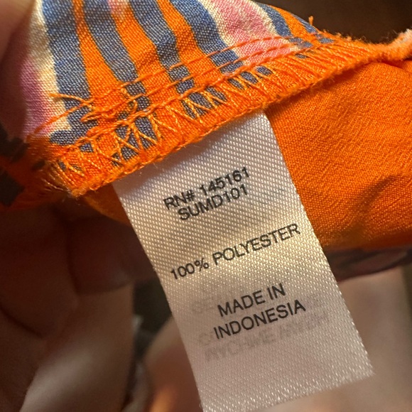 Bright orange halter top fun boho summer dress woman size medium - Picture 8 of 17